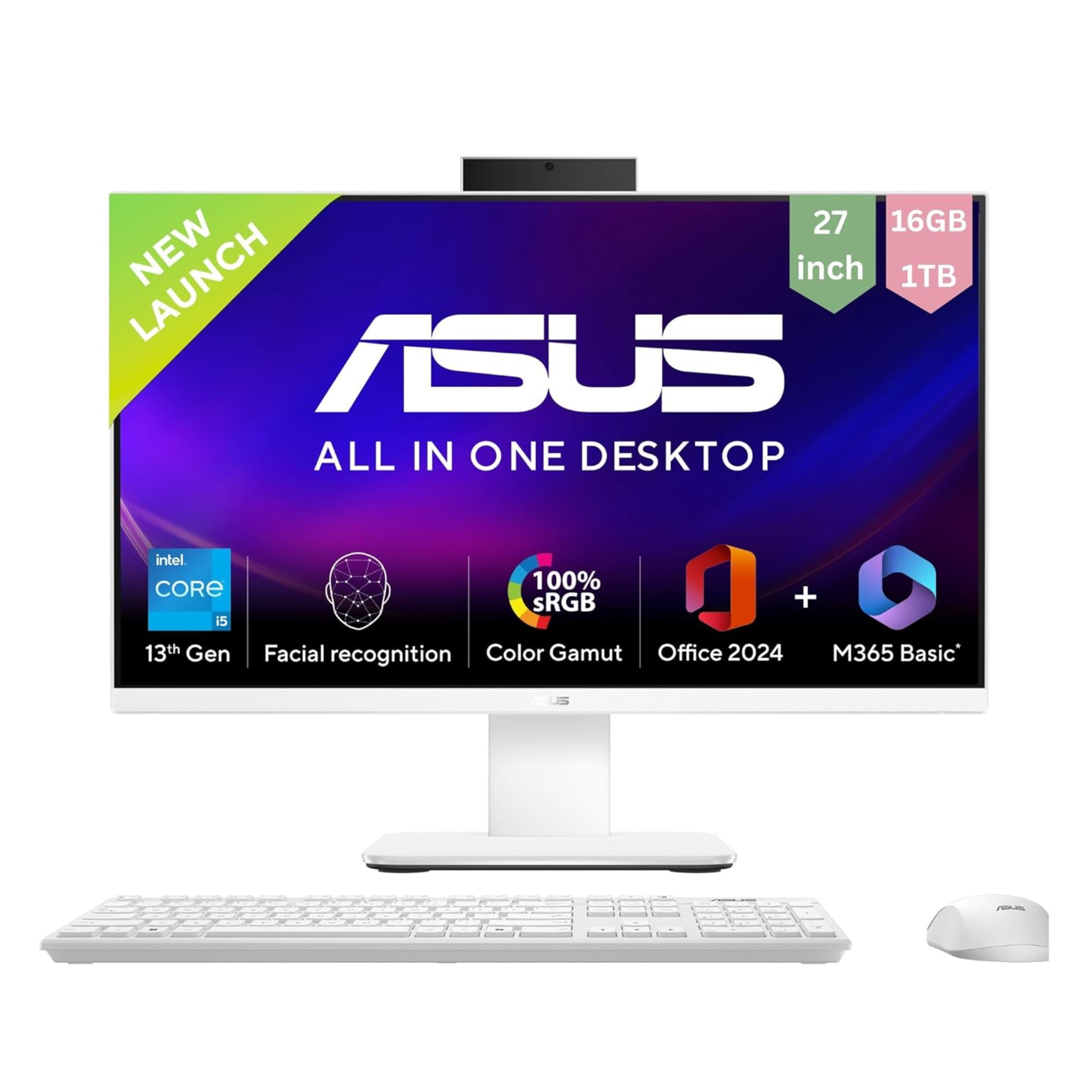 ASUS AiO V470,13th Gen Intel Core i5-13420H, 27" F...